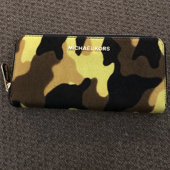 Michael Kors Camo Fur Wallet